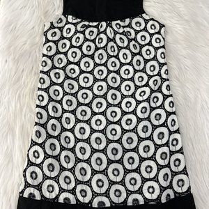 XOXO Womens 5 Dress Stitched Deco Pattern Zip Back Lined